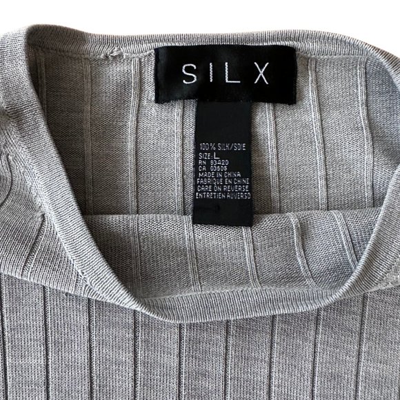 Silx Distressed Retro-Fitting Grey Sweater - Picture 2 of 7